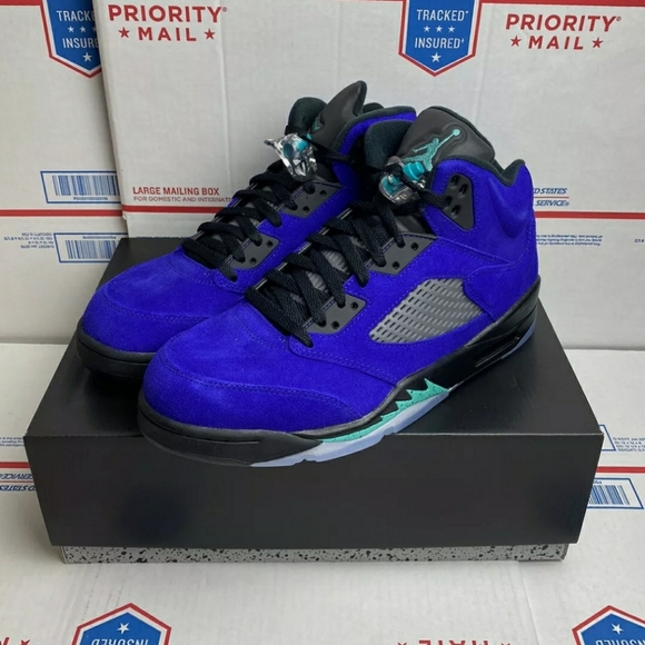 Jordan Retro 5 Alternate Grape with PROOF! 10/10.5 - Picture 3 of 9